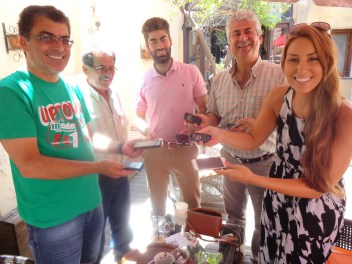 Christos, Ibrahim, Arda, Tayfun, me - with our two phones!