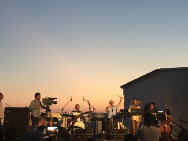 The beautiful man playing the Cypriot flute