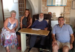 Mum (Sue), me, Father Andreas, Dad (Symon)